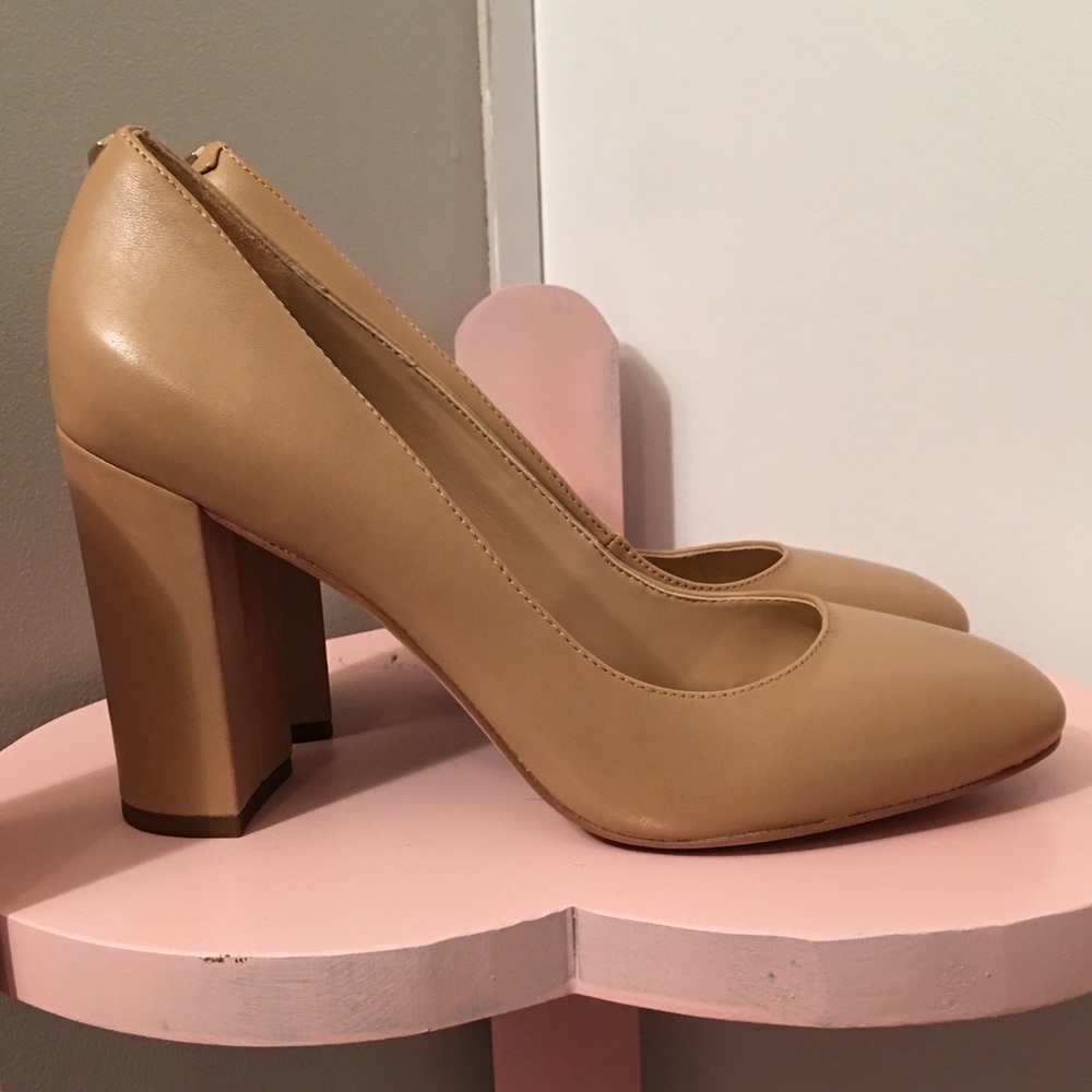 Sam Edelman stillson nude larhter heels